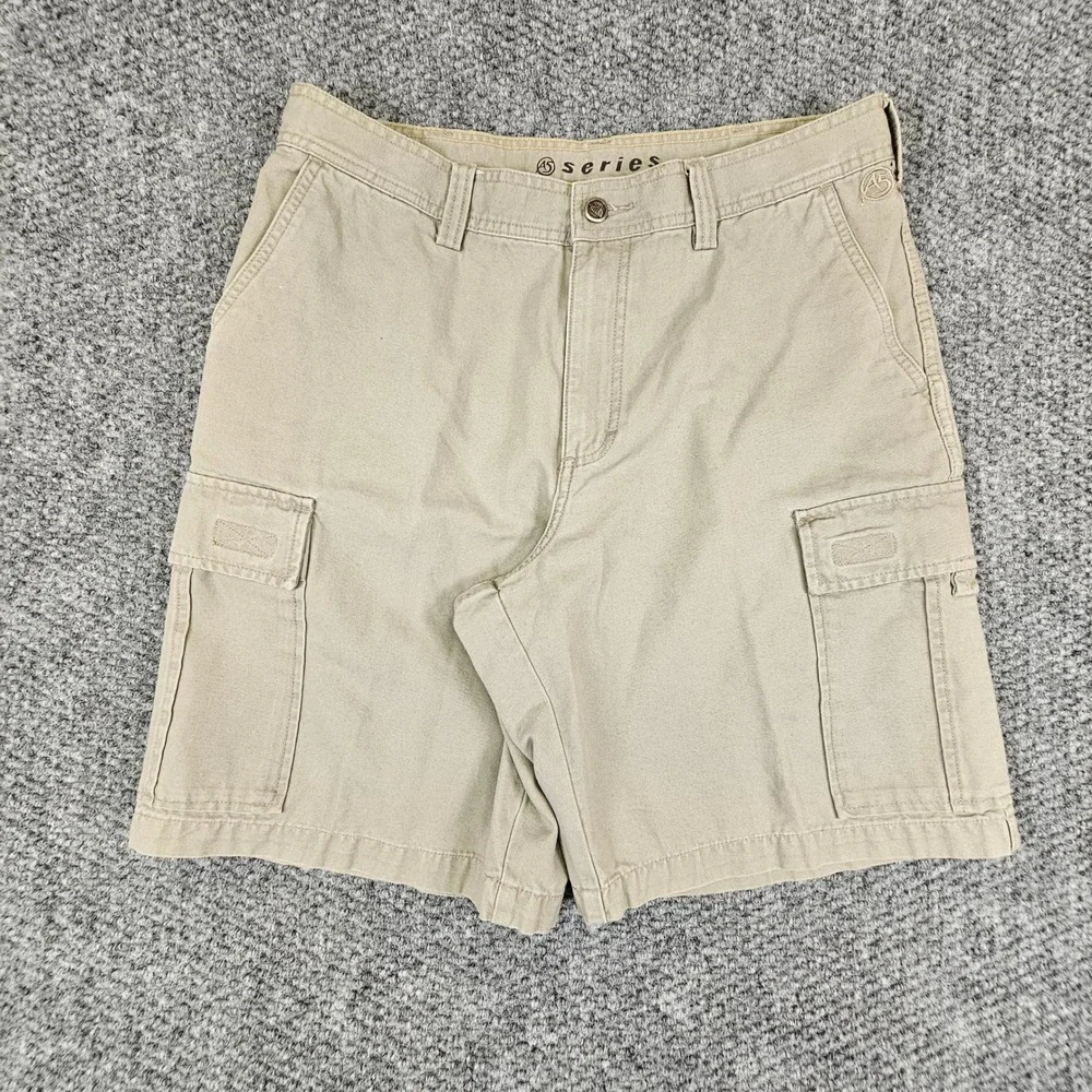 The North Face A5 Series Mens‎ 34 Cargo Shorts Khaki Tan Cotton Canvas Hiking
